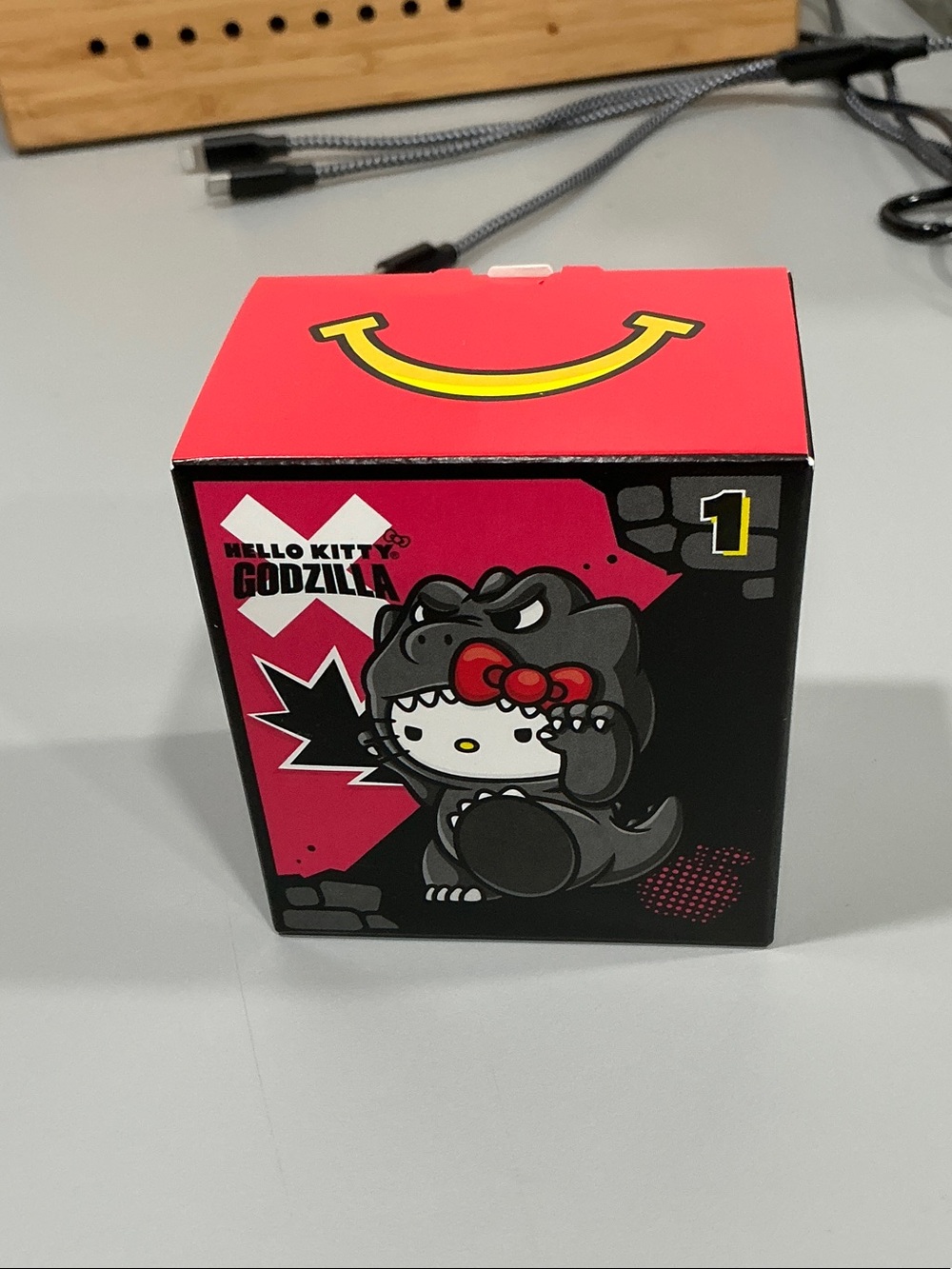 Hello Kitty Godzilla Collectible Box - Black & Red